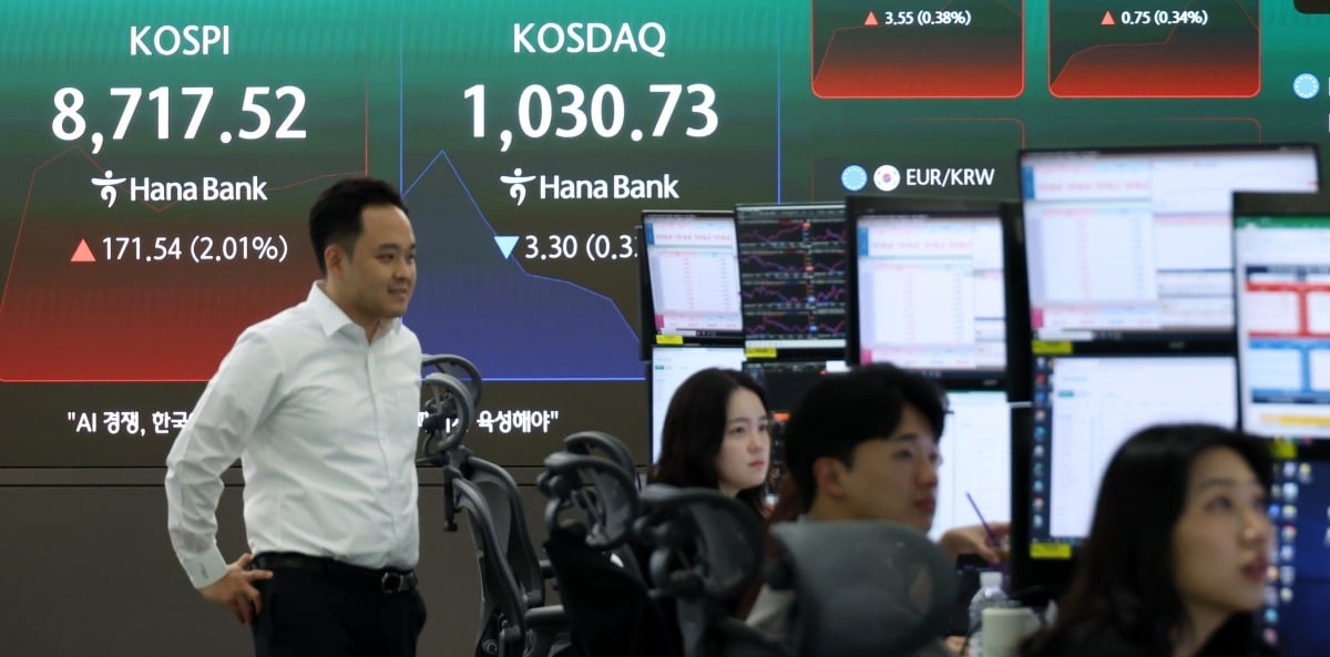 코스피 8700선 회복, 종전 합의와 유가 하락에 금융주 신고가