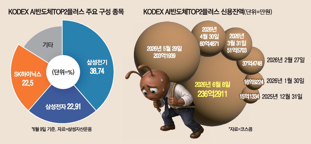 반도체 ETF 빚투 경고음…소수 종목 압축 투자에 레버리지 위험 확대