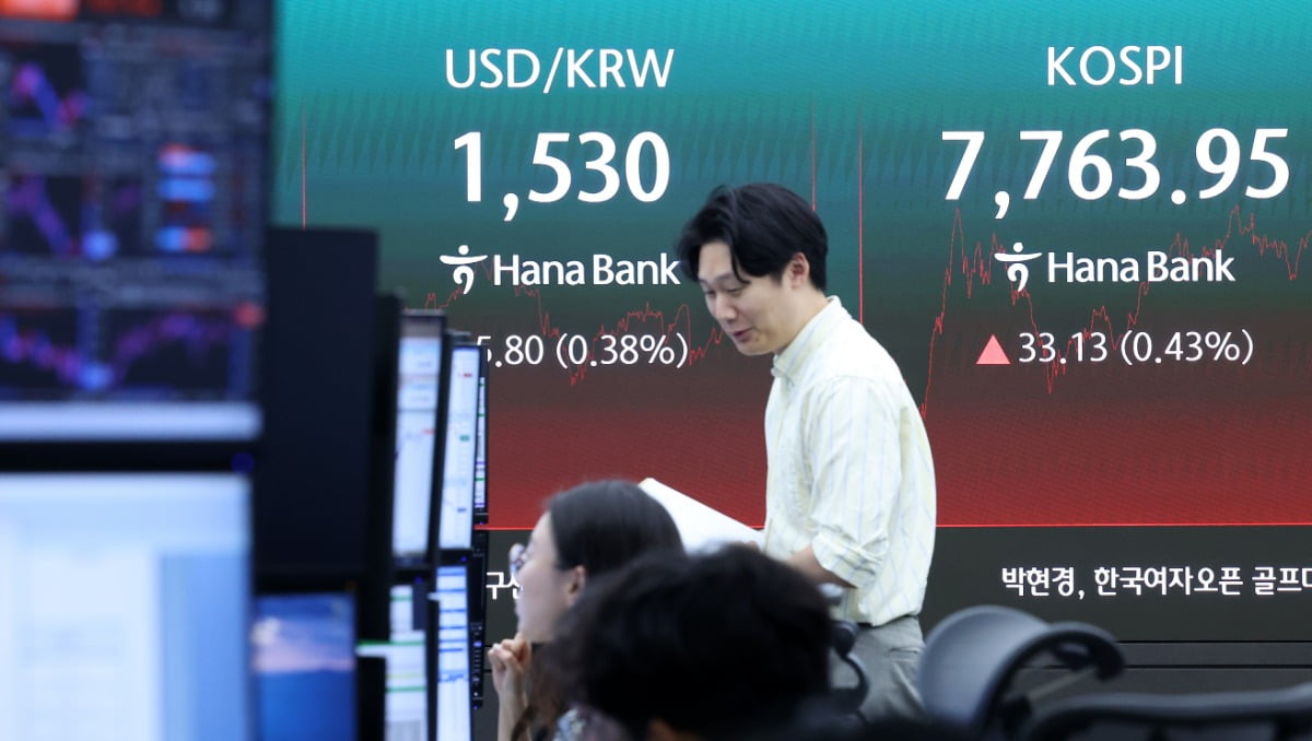 코스피 7700선 지켰다…롤러코스터 장세 끝에 상승 마감
